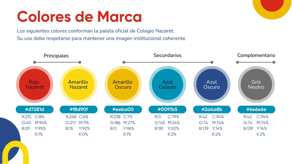 Colegio Nazaret: renovación de marca y manual — imagen 6