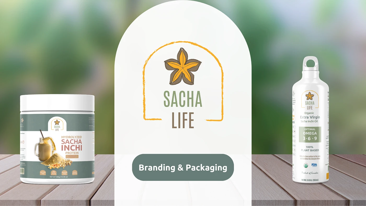 Sacha Life: branding y packaging — imagen 1
